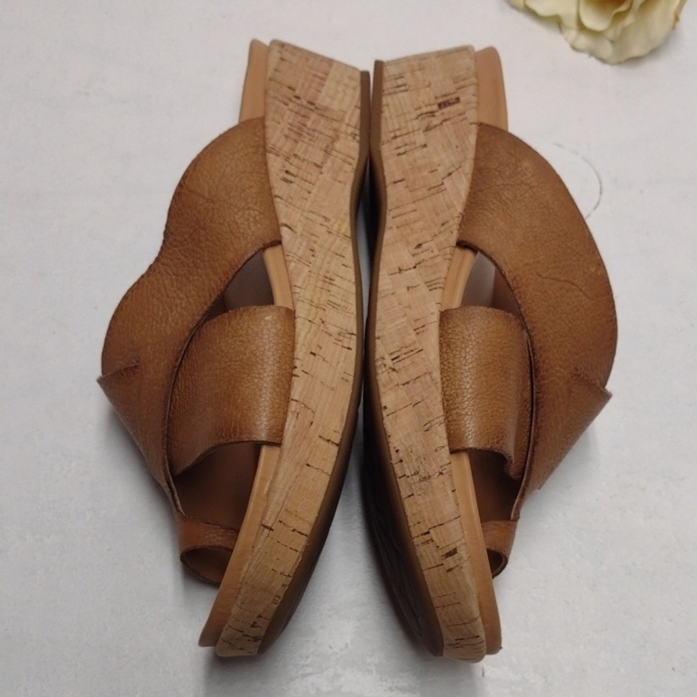 Kork-Ease Women's Brown Slide Sandals - Picture 6 of 9